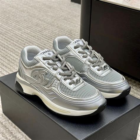 chanel sneakers zilver|chanel shoes canada.